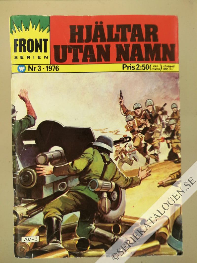 Framsida på Frontserien #3 - Hjältar utan namn (1976)