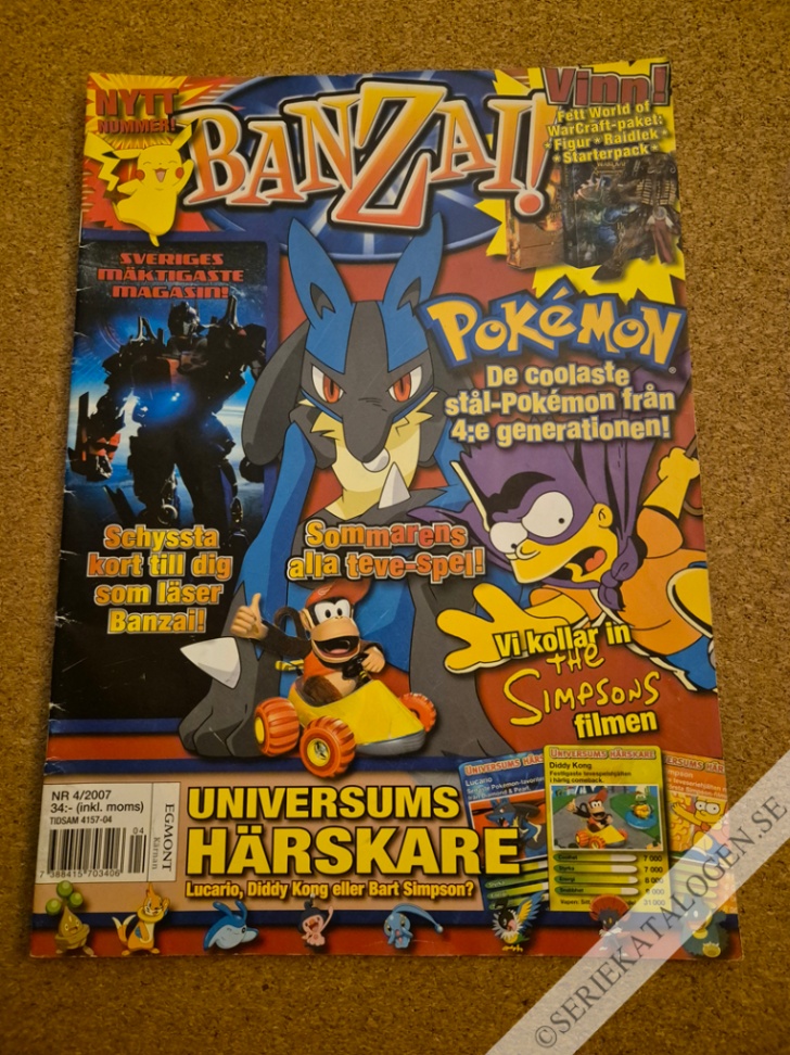 Framsida på Banzai! #4 (2007)