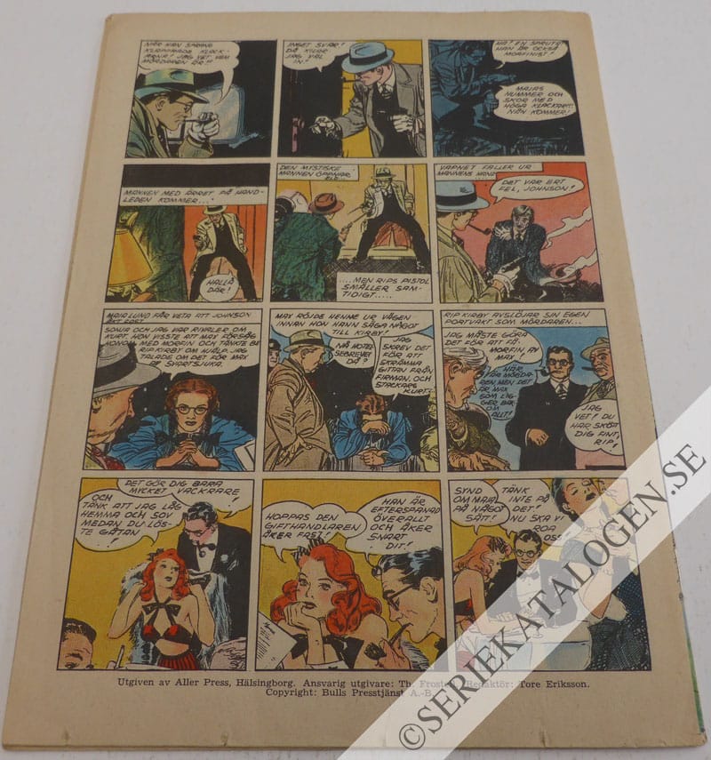 Baksida på Prins Valiant (1952)