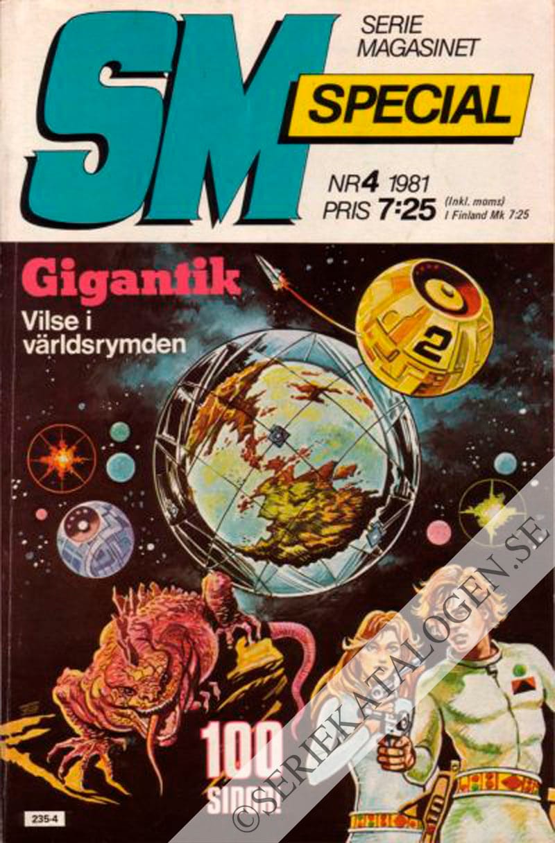 Framsida på Seriemagasinet specialalbum #4 (1981)