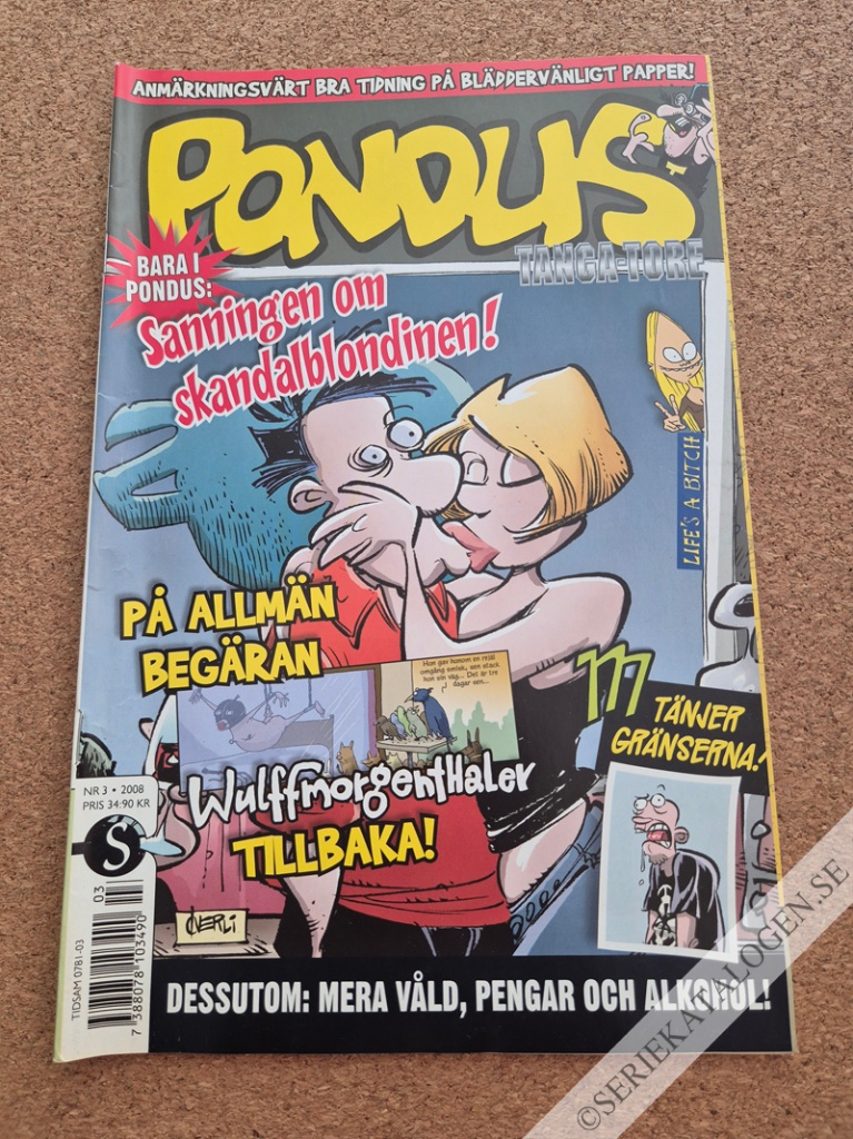 Framsida på Pondus #3 (2008)