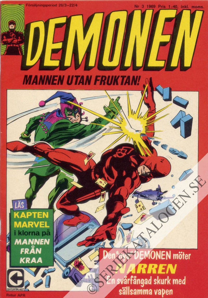 Framsida på Demonen #3 (1969)
