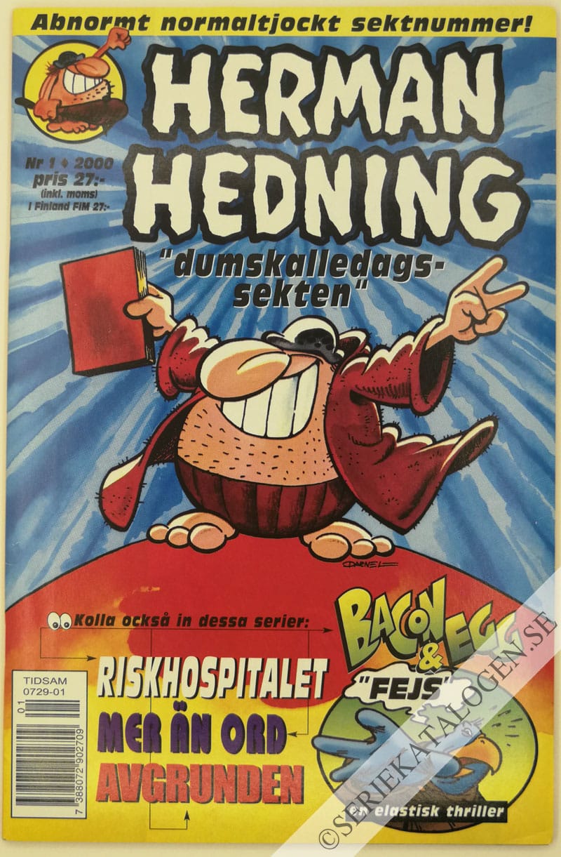 Framsida på Herman Hedning #1 (2000)