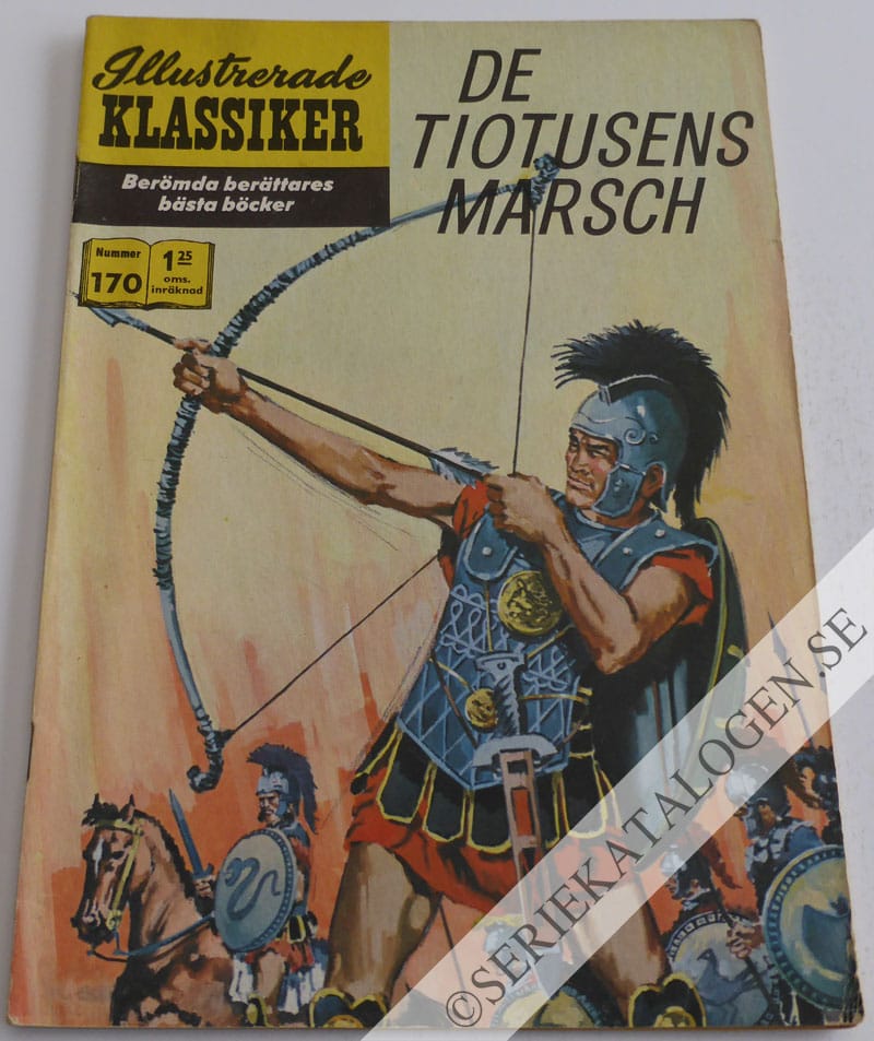 Framsida på Illustrerade Klassiker #170 - De tiotusens marsch (1964)