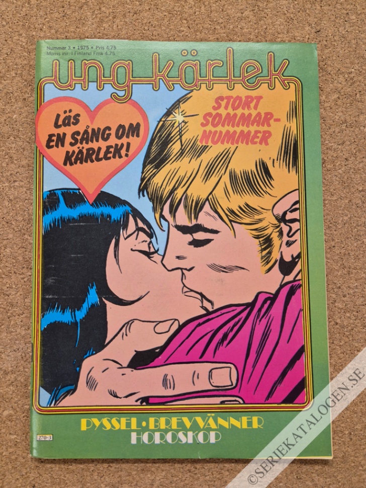 Framsida på Ung kärlek #3 (1975)