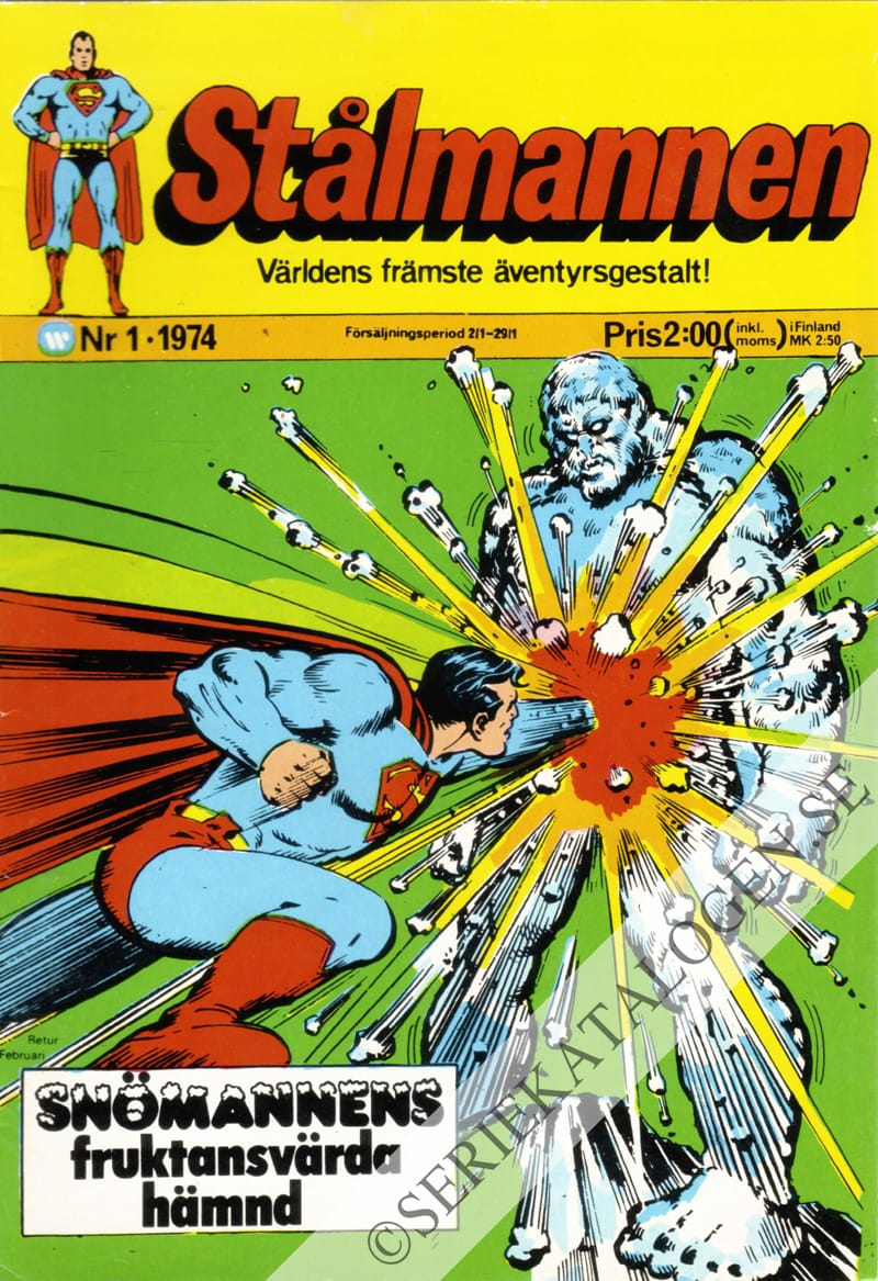 Framsida på Stålmannen #1 (1974)