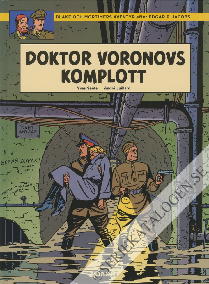 Framsida på Blake och Mortimers äventyr Doktor Voronovs komplott (2020)