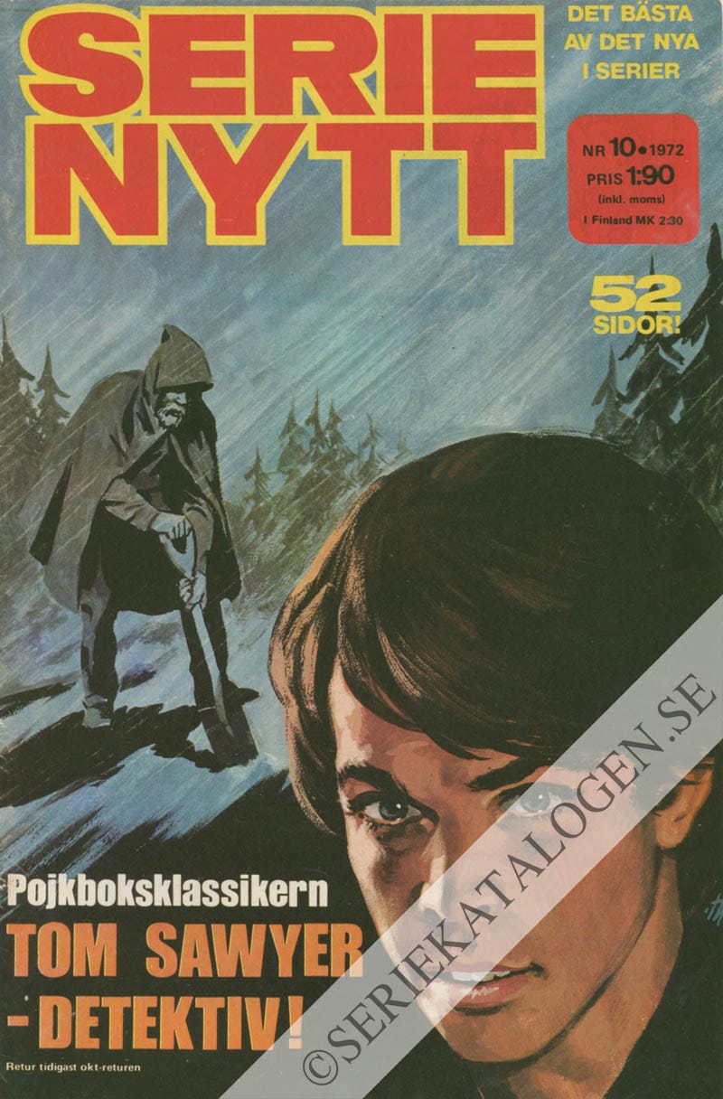 Framsida på Serie-Nytt #10 (1972)
