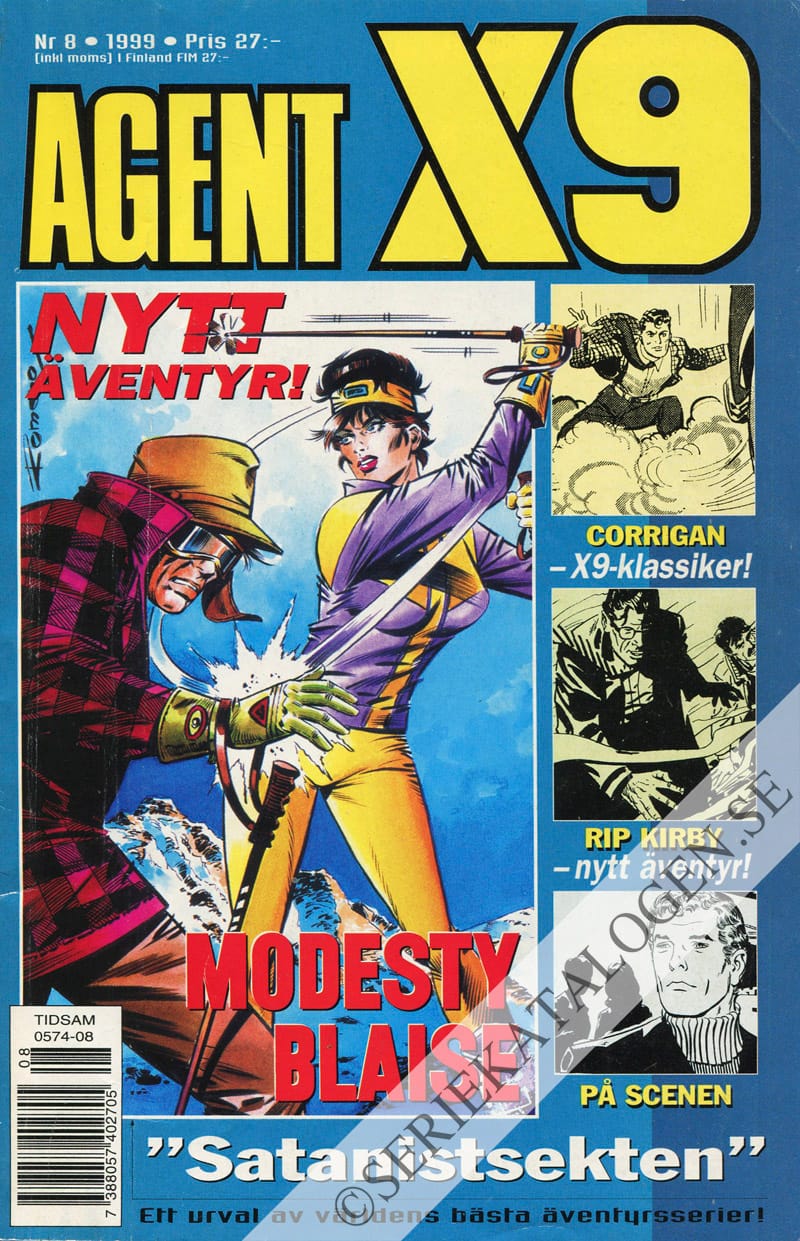 Framsida på Agent X9 #8 (1999)