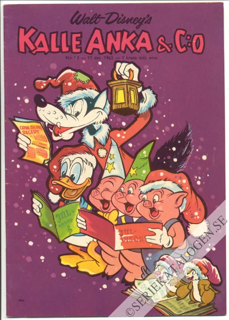 Framsida på Kalle Anka & C:o #50 (1962)