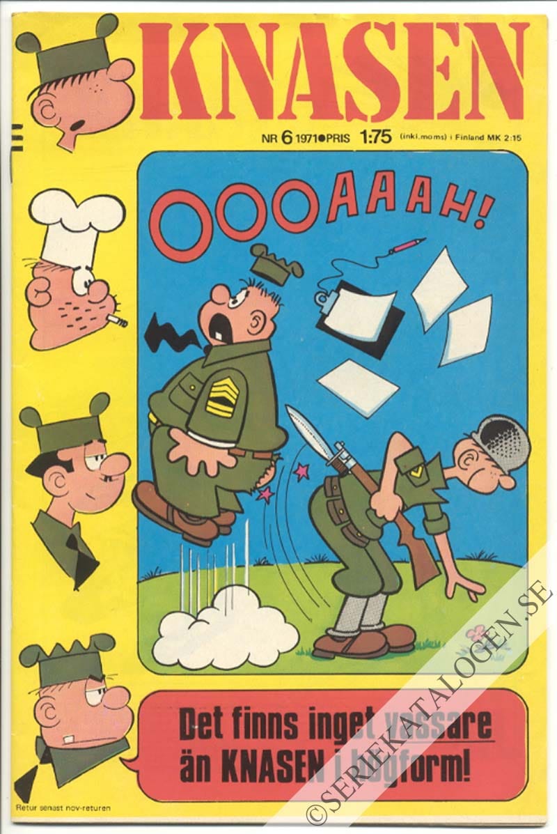 Framsida på Knasen #6 (1971)
