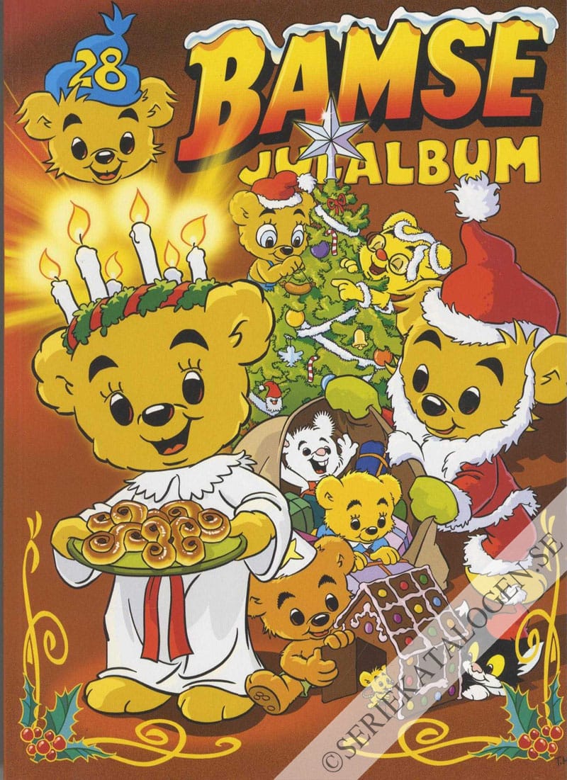 Framsida på Bamses julalbum #28 (2018)