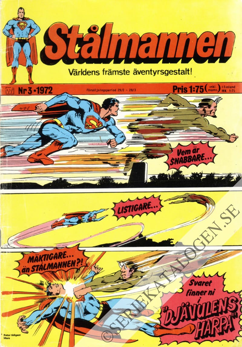 Framsida på Stålmannen #3 (1972)