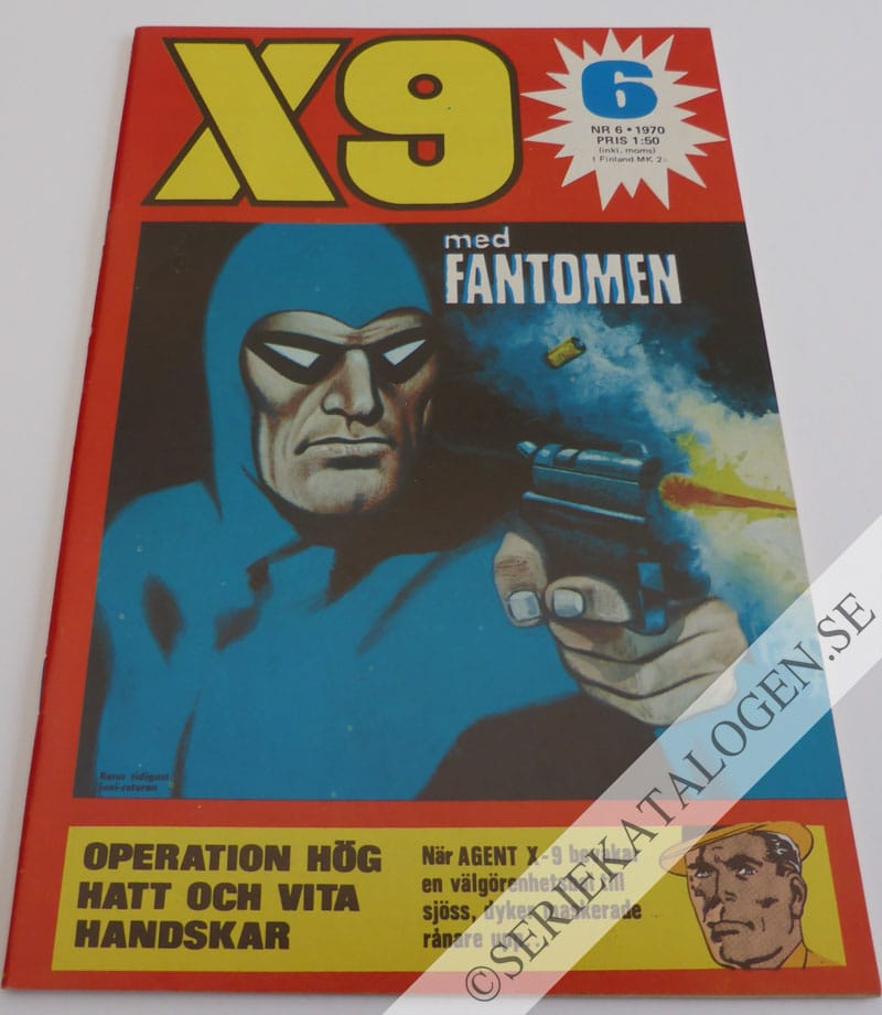Framsida på X9 #6 (1970)