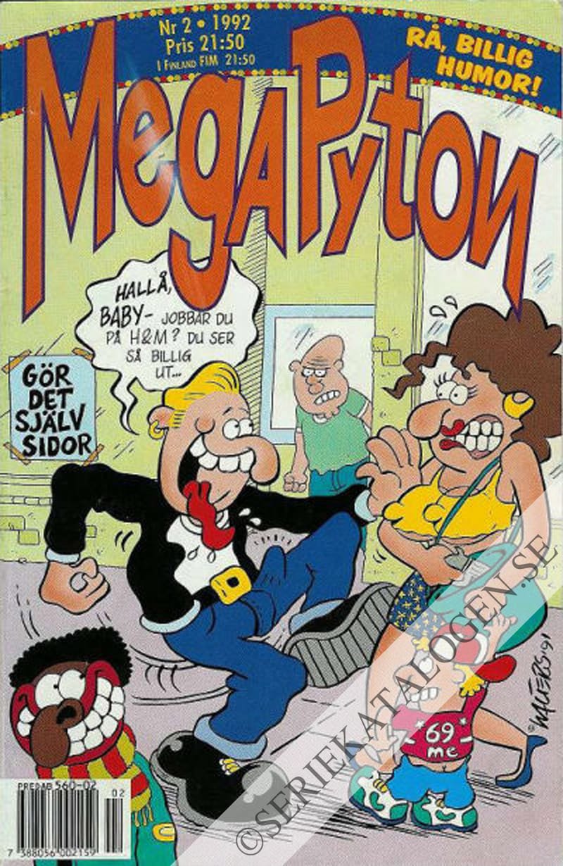 Framsida på MegaPyton #2 (1992)