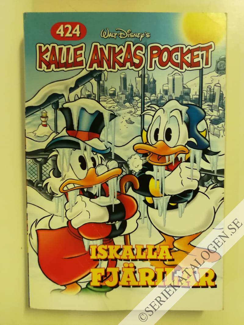 Framsida på Kalle Ankas pocket #424 - Iskalla fjärilar (2014)