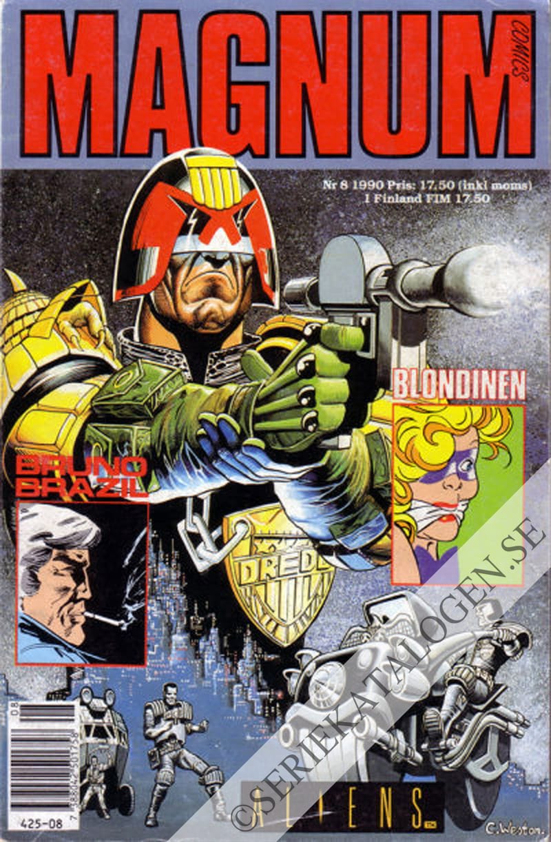 Framsida på Magnum comics #8 (1990)