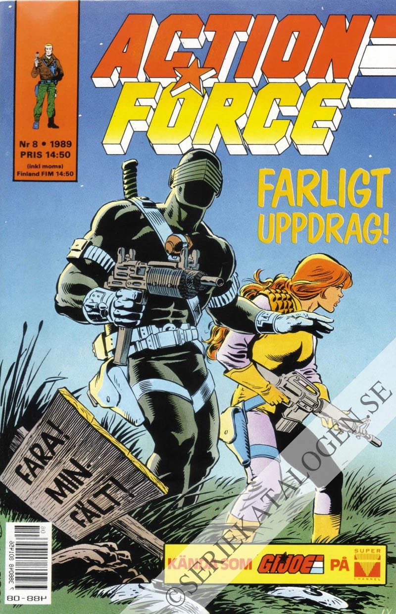 Framsida på Action force #8 (1989)
