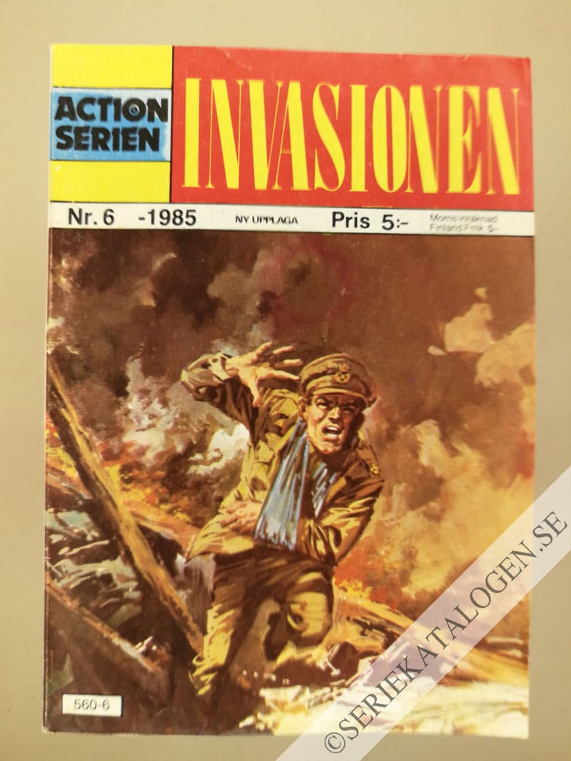 Framsida på Actionserien #6 - Invasionen (1985)