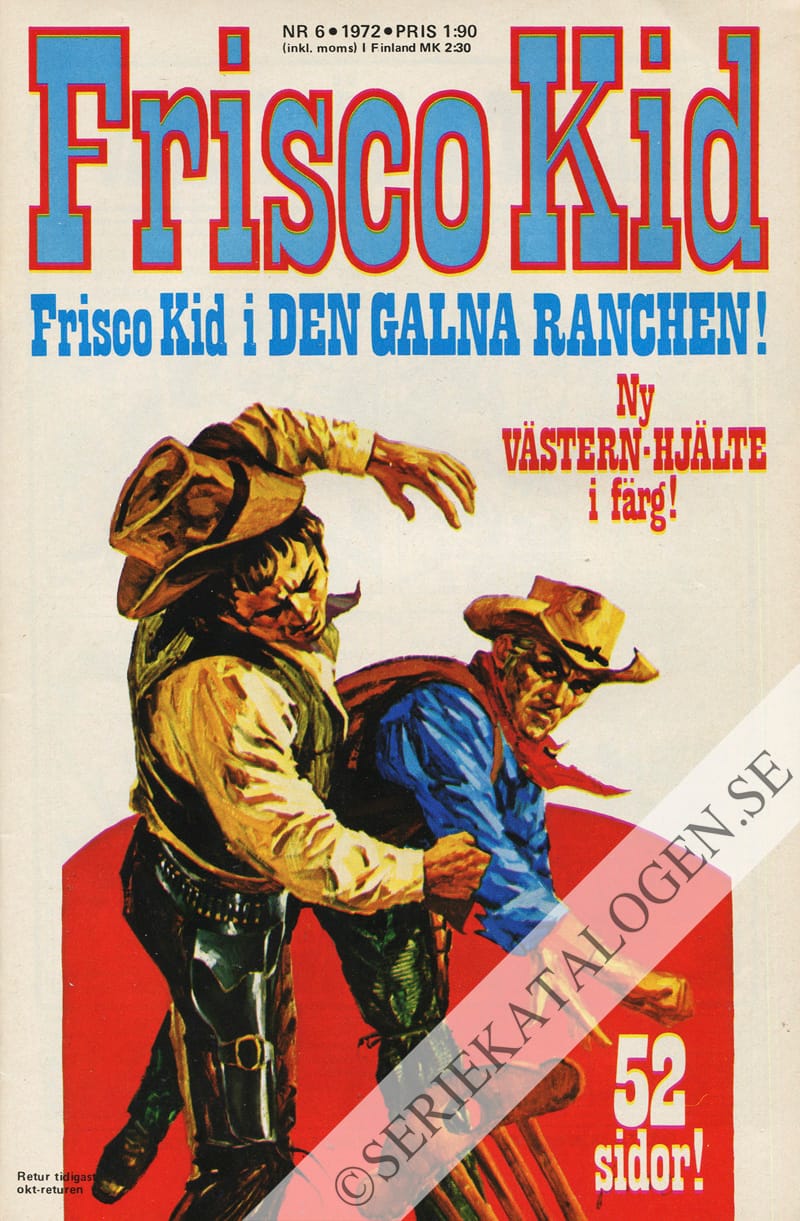 Framsida på Frisco Kid #6 (1972)