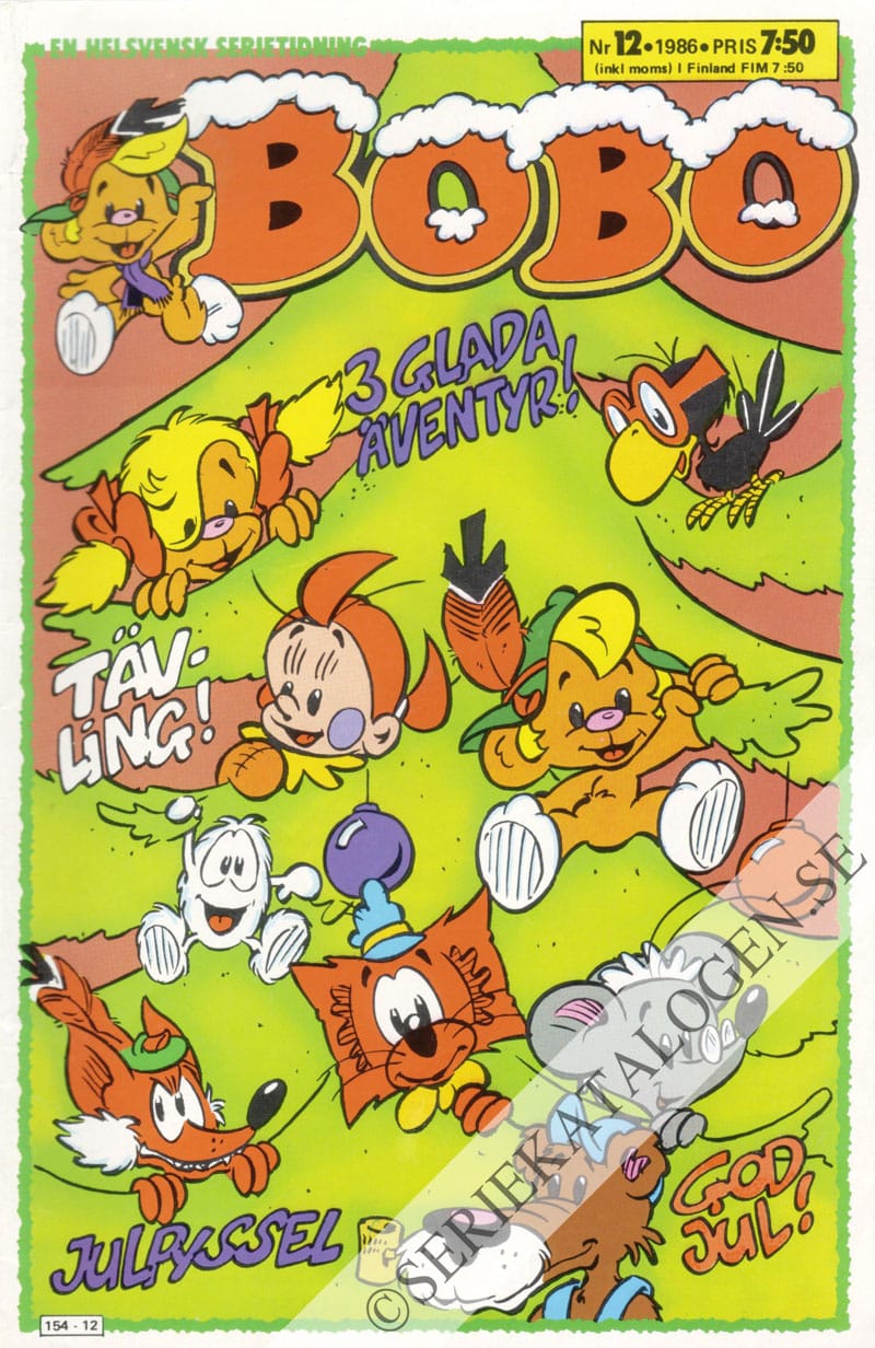 Framsida på Bobo #12 (1986)