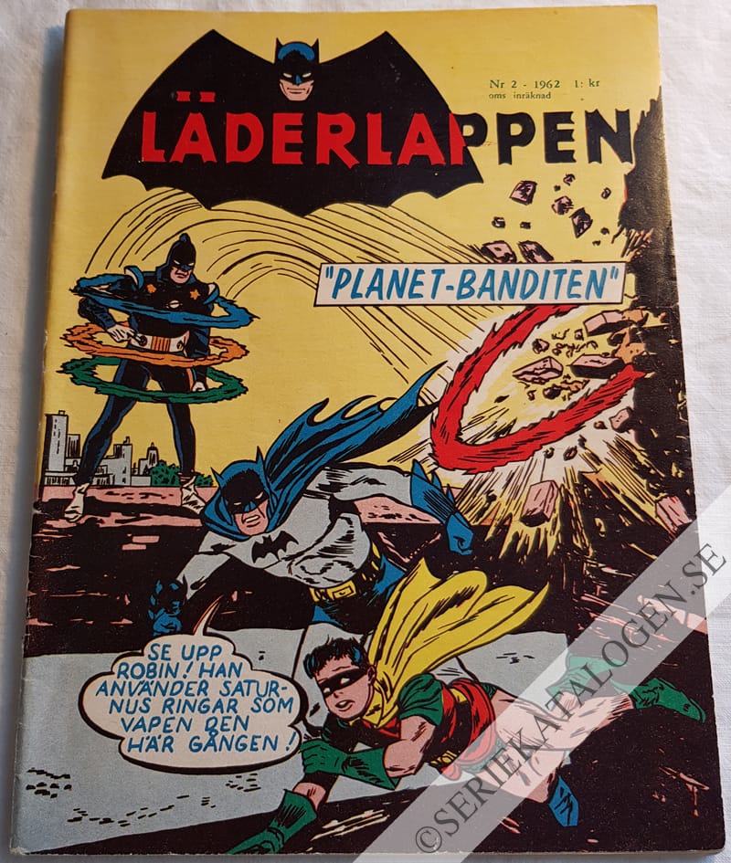 Framsida på Läderlappen och Robin #2 (1962)