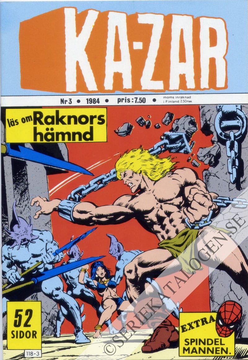 Framsida på Ka-Zar #3 (1984)