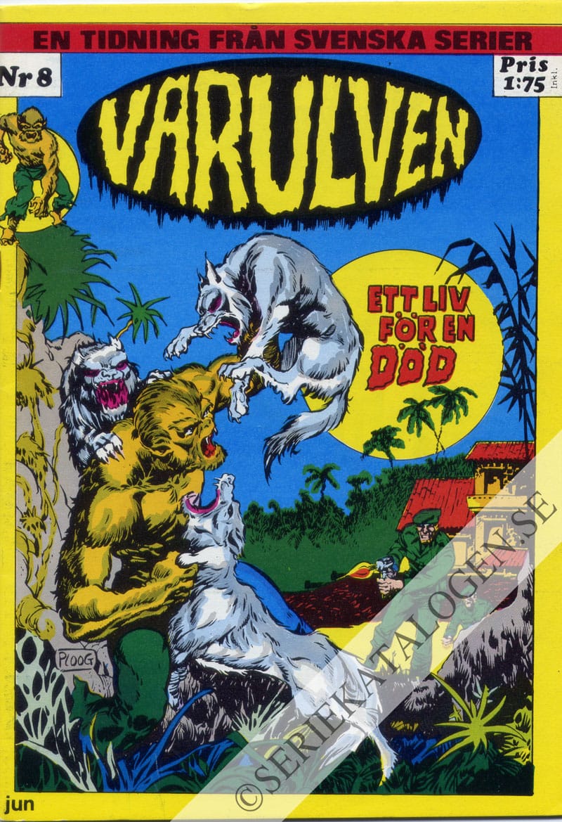 Framsida på Varulven #8 (1973)