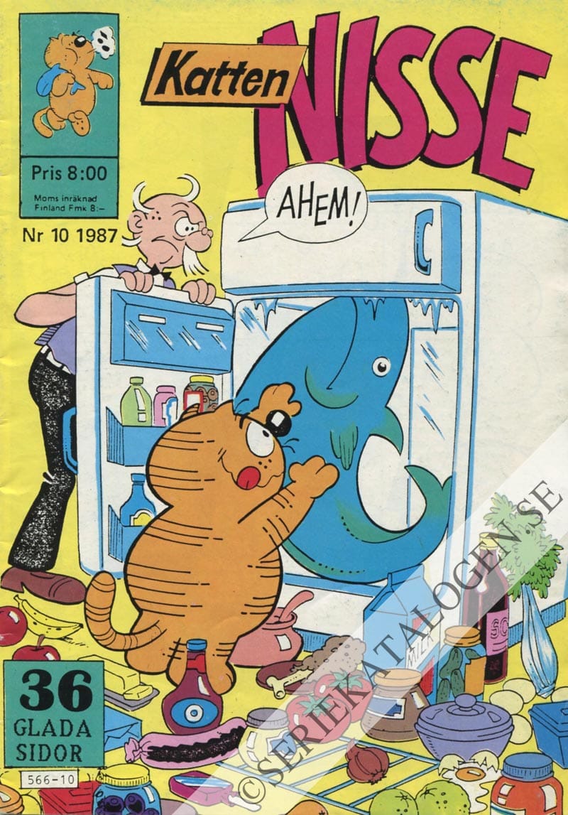Framsida på Katten Nisse #10 (1987)