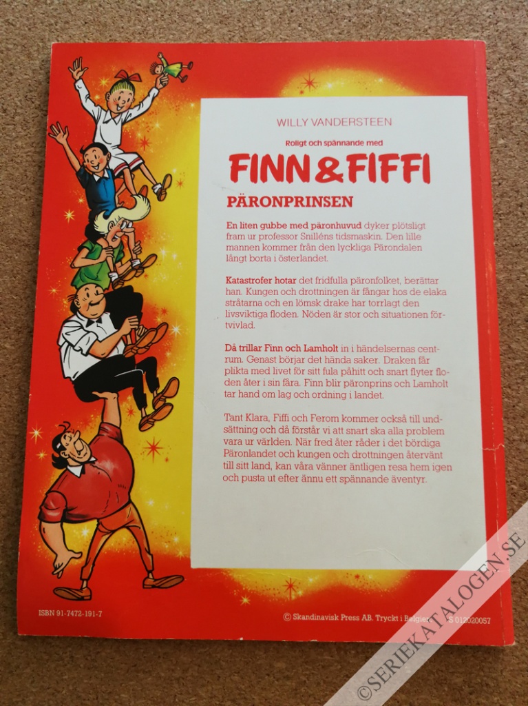 Baksida på Päronprinsen (1982)