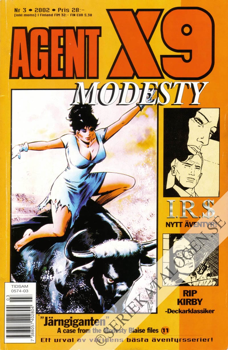 Framsida på Agent X9 #3 (2002)