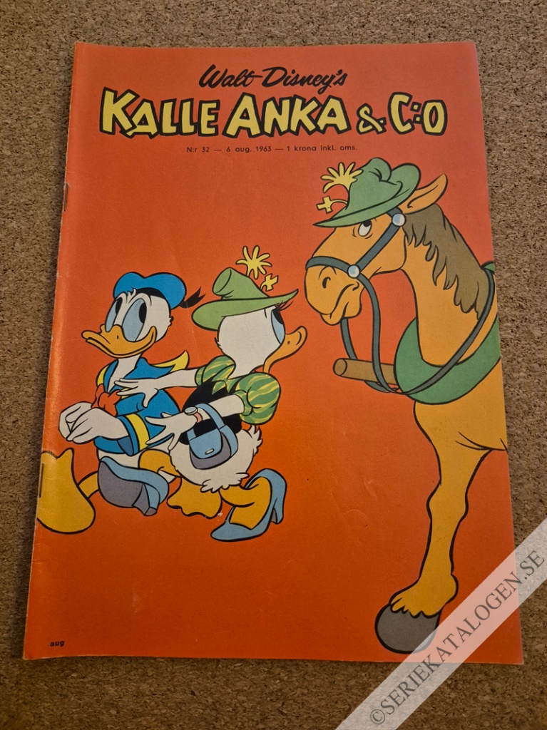 Framsida på Kalle Anka & C:o #32 (1963)