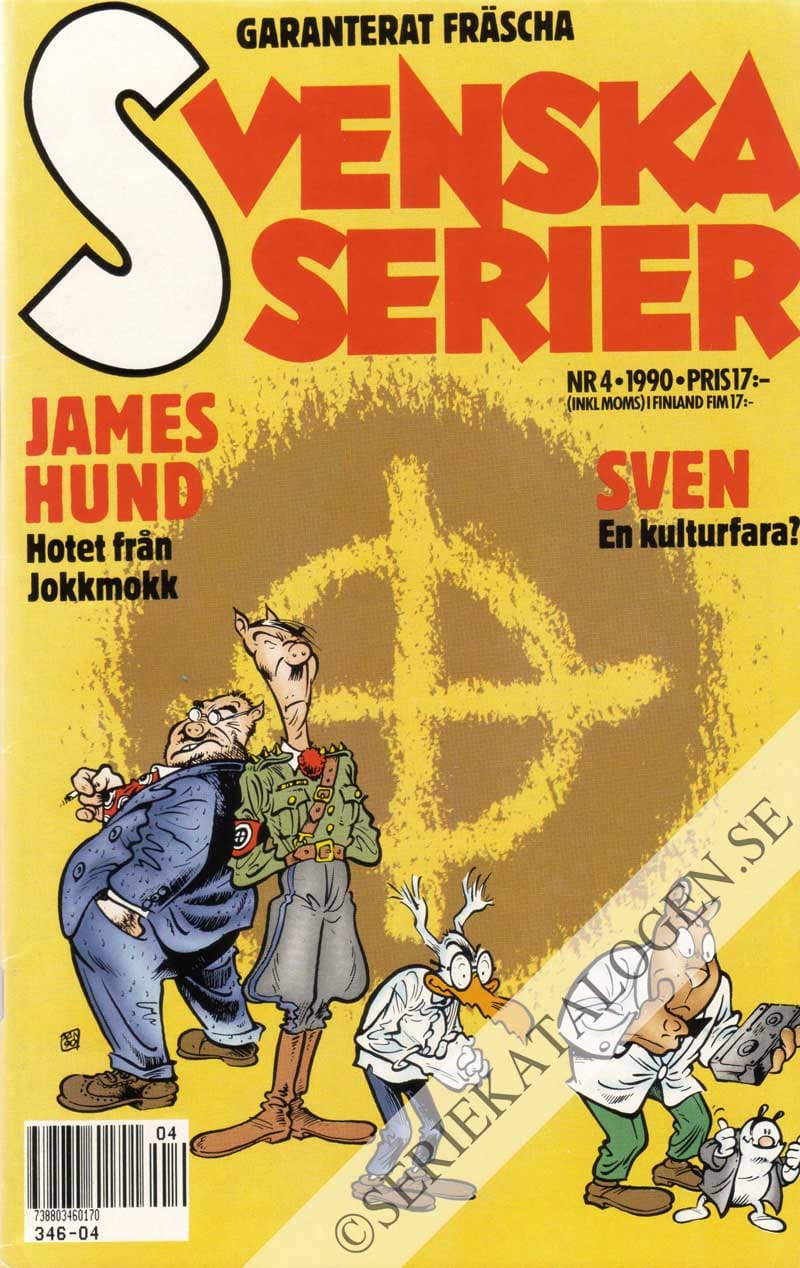 Framsida på Svenska serier #4 (1990)
