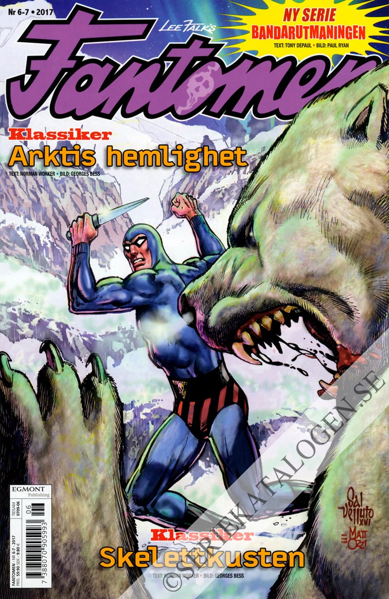 Framsida på Fantomen #6-7 (2017)