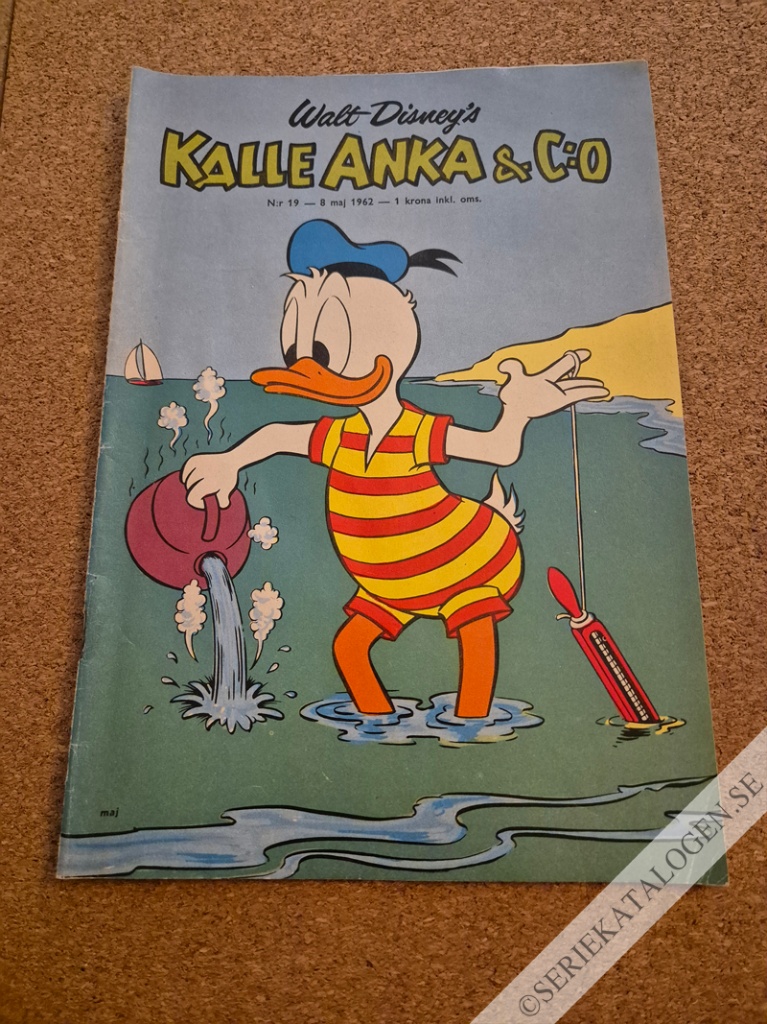 Framsida på Kalle Anka & C:o #19 (1962)