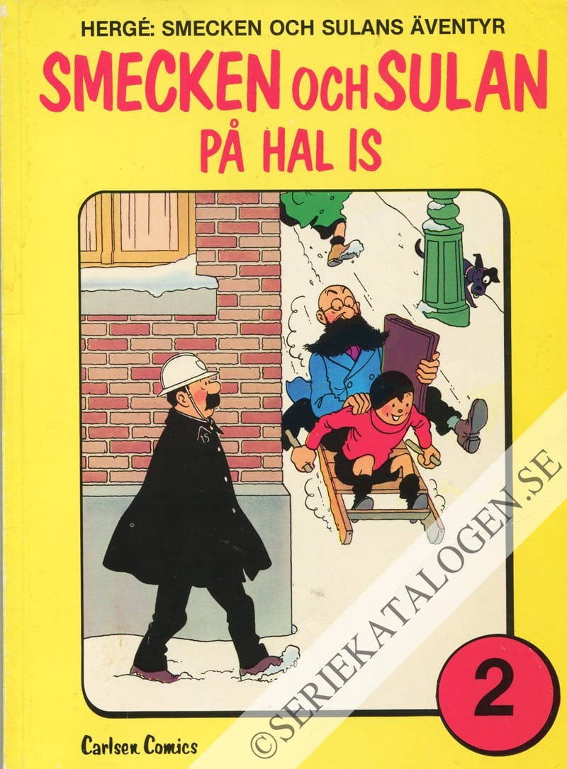 Framsida på Smecken och Sulans äventyr Smecken och Sulan på hal is (1981)