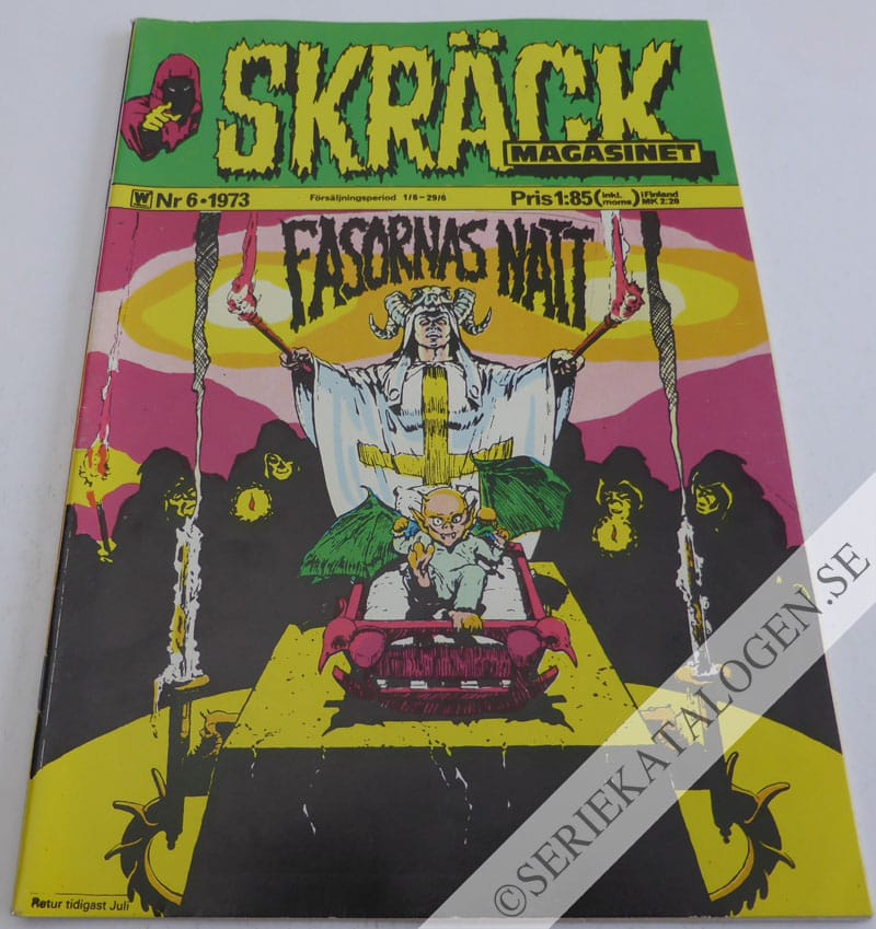 Framsida på Skräckmagasinet #6 (1973)