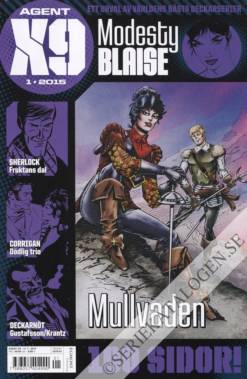 Framsida på Agent X9 #1 (2015)