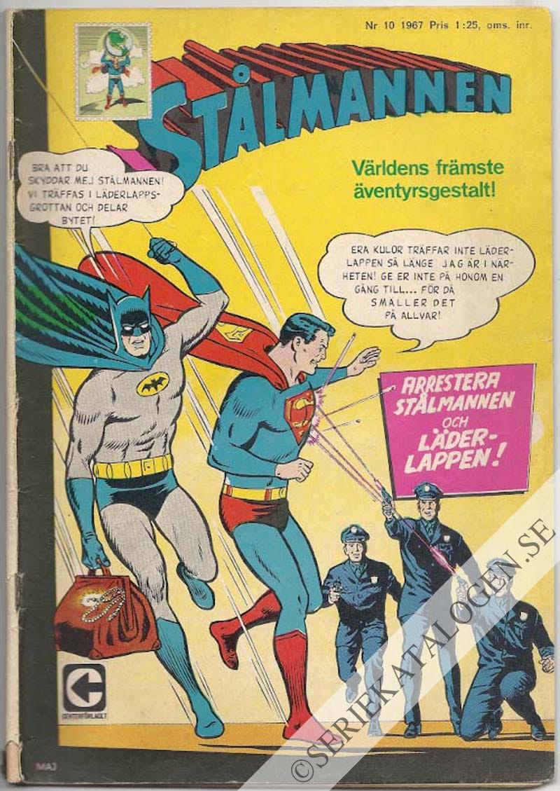 Framsida på Stålmannen #10 (1967)