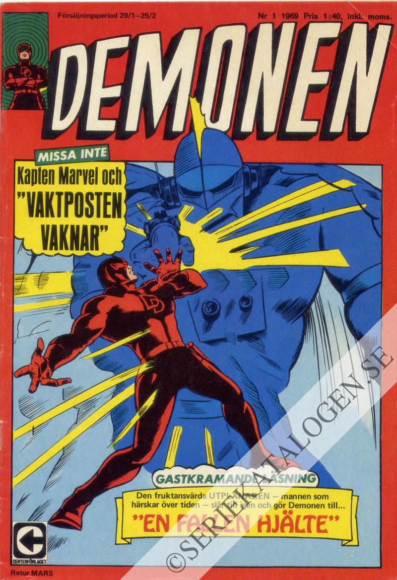 Framsida på Demonen #1 (1969)
