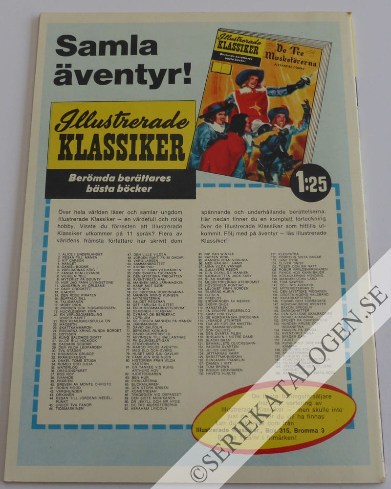 Baksida på Den lille vilden (1967)
