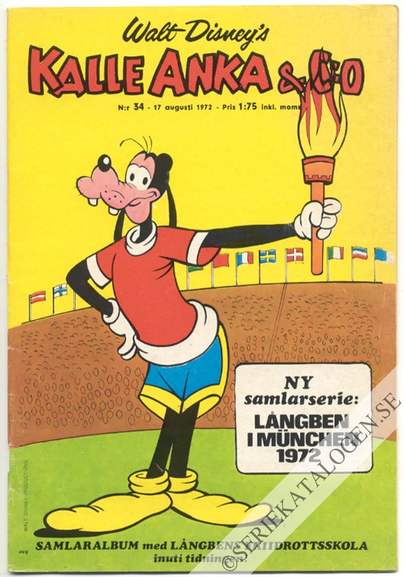 Framsida på Kalle Anka & C:o #34 (1972)