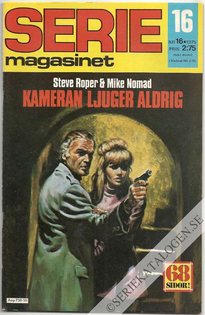 Framsida på Seriemagasinet #16 (1975)