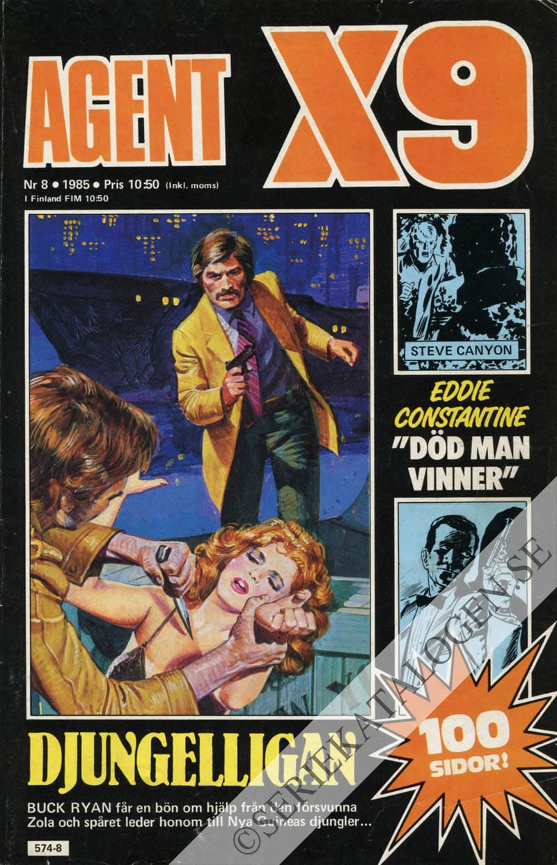 Framsida på Agent X9 #8 (1985)