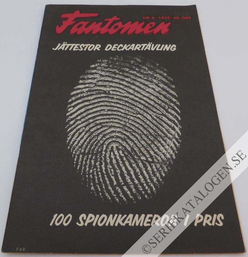 Framsida på Fantomen #6 (1959)