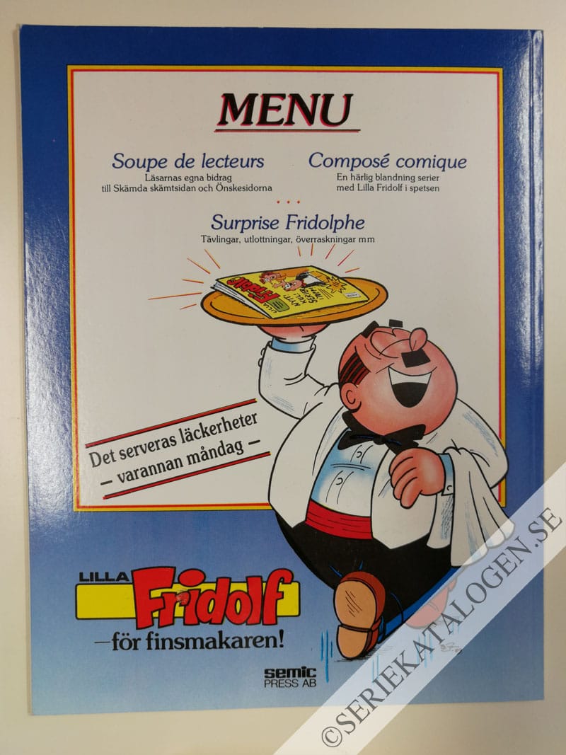 Baksida på Din släpphänte drulle (1989)