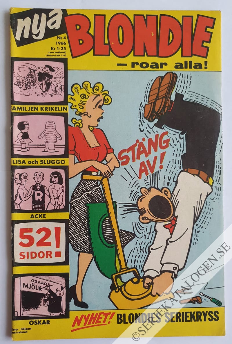 Framsida på Blondie #4 (1966)