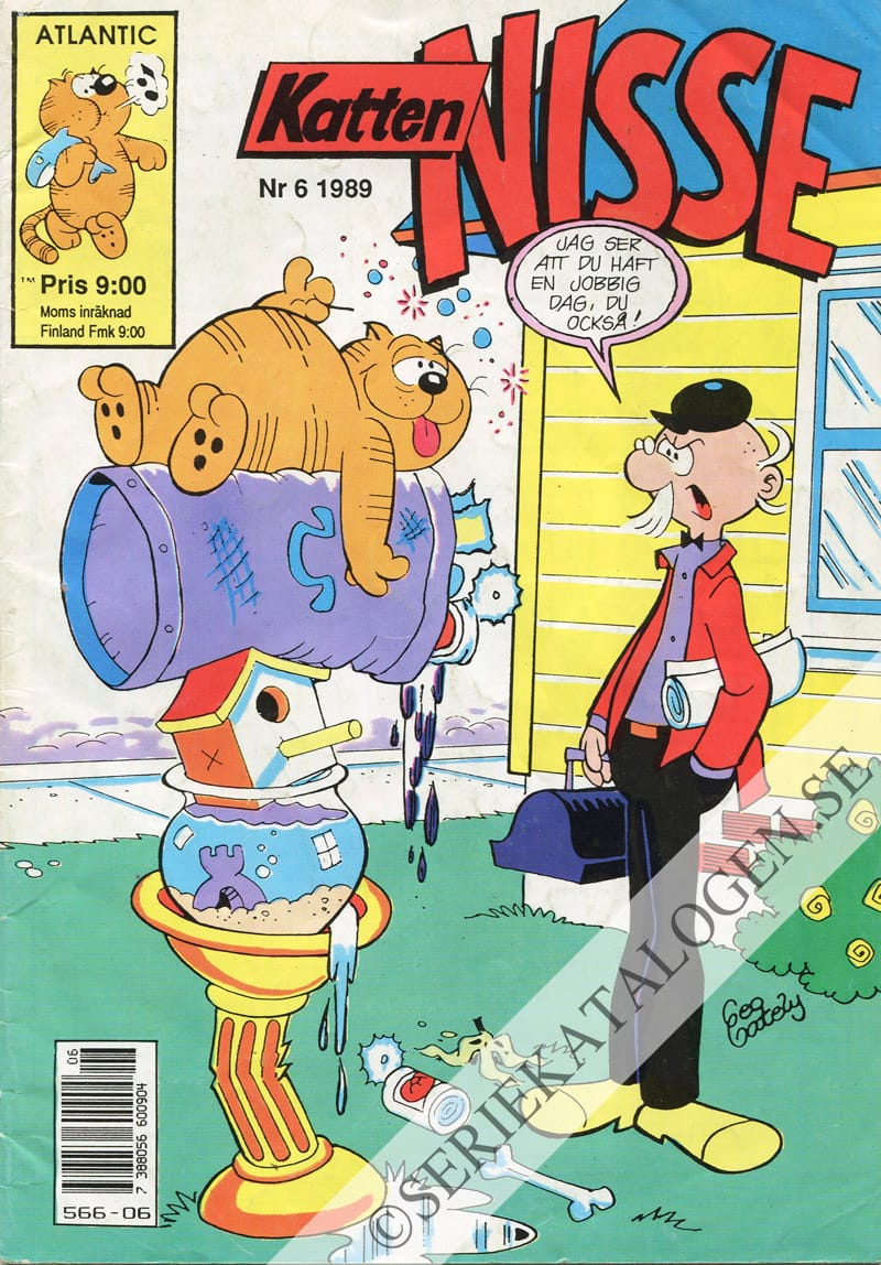 Framsida på Katten Nisse #6 (1989)