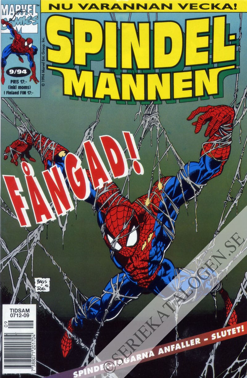 Framsida på Spindelmannen #9 (1994)
