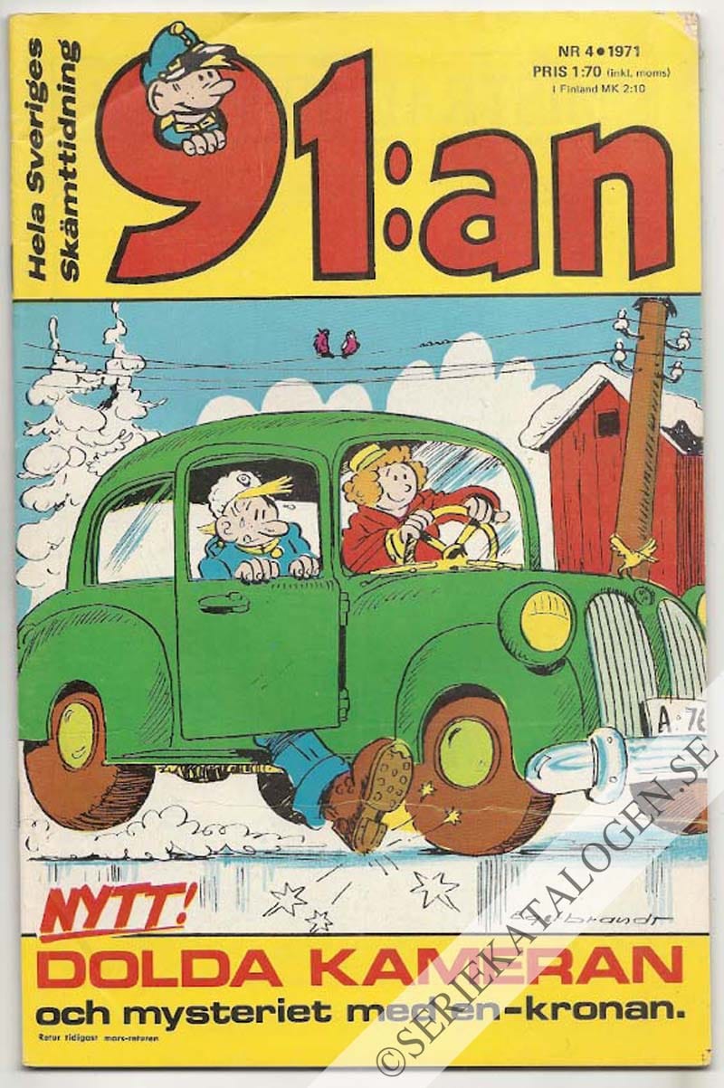 Framsida på 91:an #4 (1971)